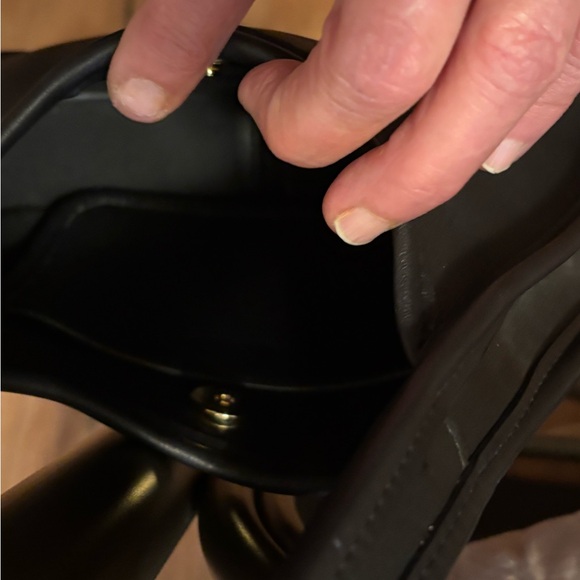 COACH VINTAGE MINI ERGO SHOULDER BAG BLACK LEATHER MADE IN USA - Picture 5 of 8